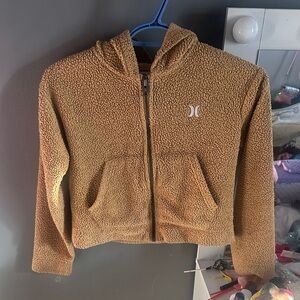 Hurley Kids Brown Teddy Fleece Hoodie